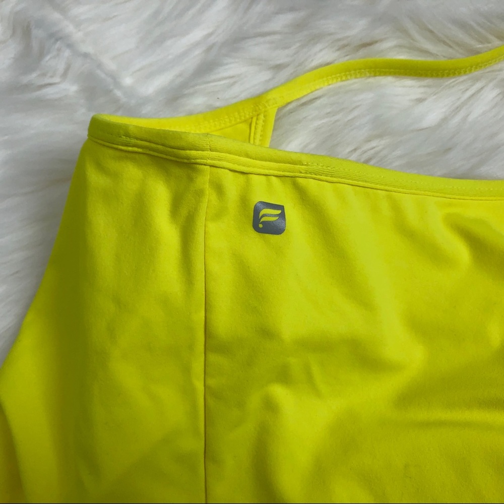 Fabletics Sz Large Yellow Workout Cami Top - Picture 7 of 7